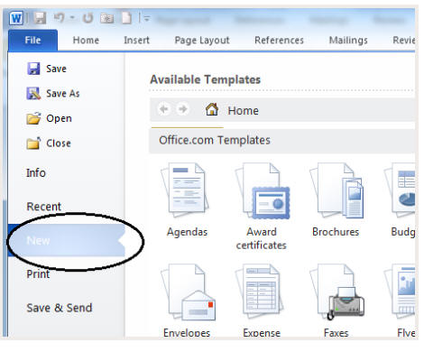 office automation ms word resume