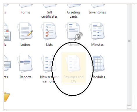 office automation ms word resume